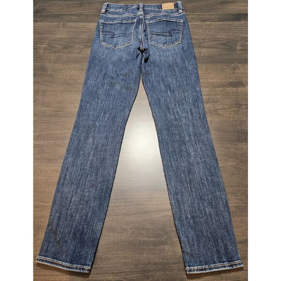 American Eagle Women's Next Level Stretch High Hi-Rise Skinny Jeans Size 2 Long - Picture 2 of 9